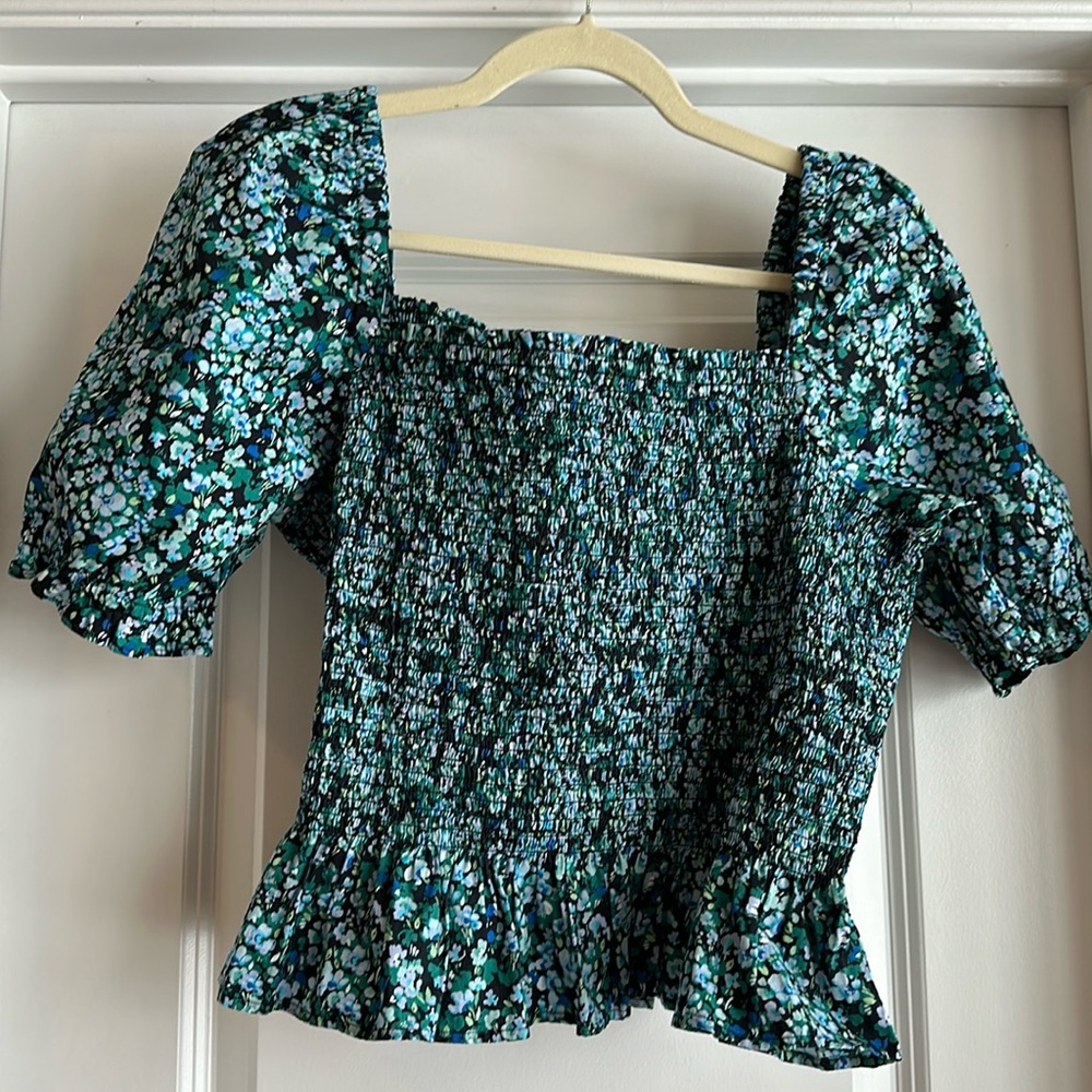 Large J. crew peplum top